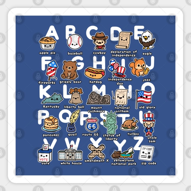 ABC America Magnet by GoshWow®